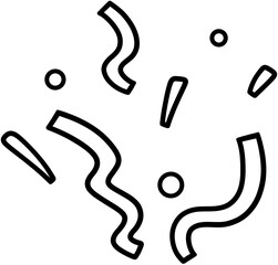 Naklejka premium 컨페티