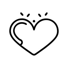favorite love red heart icon design
