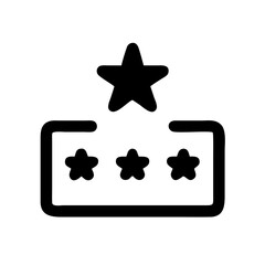five star rating feedback icon design