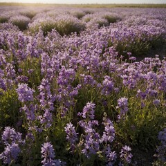 Obraz premium Field of purple flowers 
