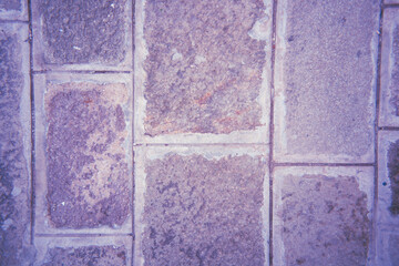 Capturing the charm of textured stone paths in retro tones