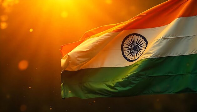 India national day banner, India independence day. 15 august, Greeting card, banner and poster template,  Indian Independence Day Background with Ashoka Chakra, created with generative ai