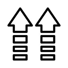 arrow line icon