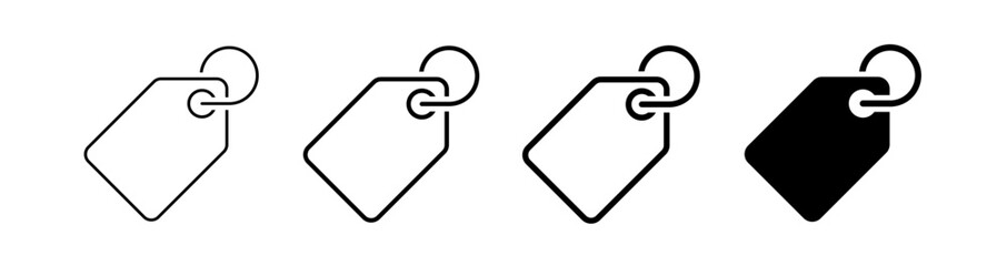 Price tag icon pack. vector illustration