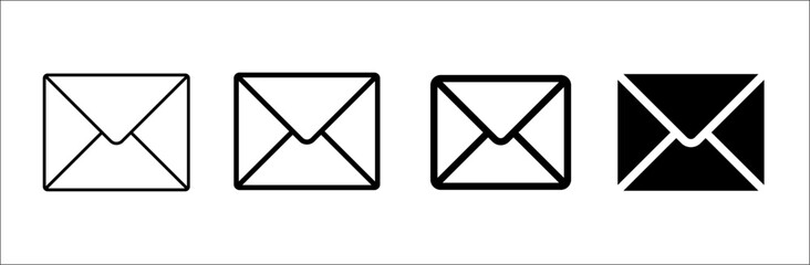 Mail icon set. email icon vector. E-mail icon. Envelope illustration. Envelope icon, Mail icon vector for web, computer and mobile app