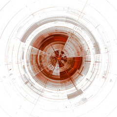 Obraz premium Background of the glowing circular dome is the future of communication technology and the ever-evolving digital world, PNG object glow in the dark are use for night and black background