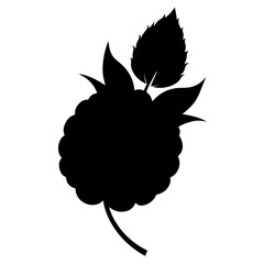 bramble-silhouette-on-white-background