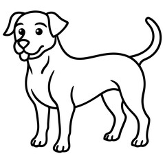 dogs line art vector