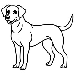 dogs line art vector