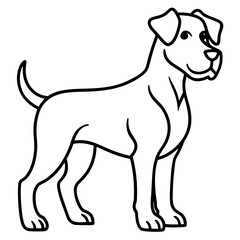 dogs line art vector