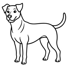 dogs line art vector