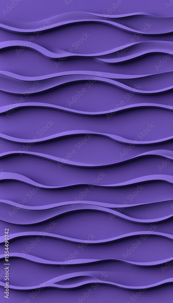 Poster elegant abstract lilac wave pattern rendering for minimalistic and creative artistic compositions