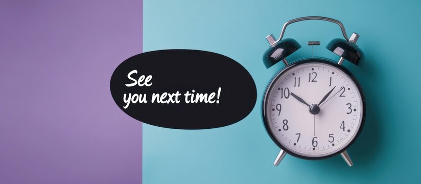 Alarm Clock, Farewell Message, Pastel Background, Time