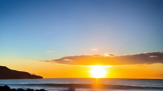 Close-up of iridescent Paua shells filling woven net, ocean view at sunset, vibrant colors reflecting the sky, coastal scenery, outdoors