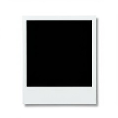 Empty Polaroid Instant Photo Frame Blank Mockup Isolated