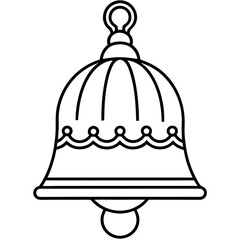 Jhumka line art vector