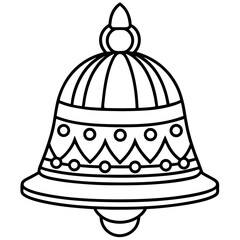 Jhumka line art vector