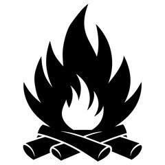 burning fire sign