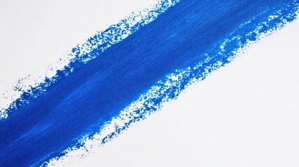 Blue Line Creating Chaos on a White Background