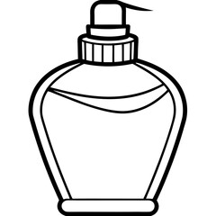 Lotion line art vector