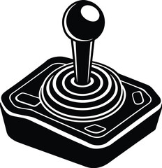 Silhouette of a Joystick