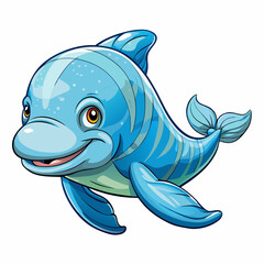 cartoon fish vector illustration