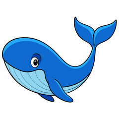 Fototapeta premium vector illustration of a cartoon fish