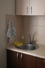 Close up of clean domestic kitchen