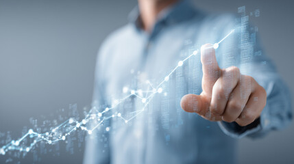 Successful business, growth strategy and achieving goals with the rising arrow. Business strategy development and growing growth plan.