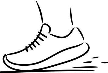 sport shoes vector illustration