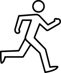 running man silhouette