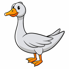 duck isolated on white background