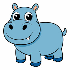 Fototapeta premium hippopotamus vector illustration 