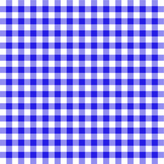 Gingham seamless pattern with navy and white color, checkerboard background, square, tablecloth, book cover, Vector illustration