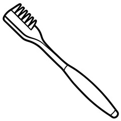 Toothbrush line art vector