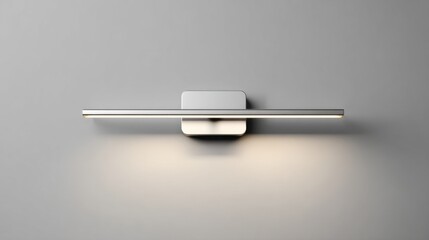 A linear LED bar lamp mounted horizontally on a clean white wall