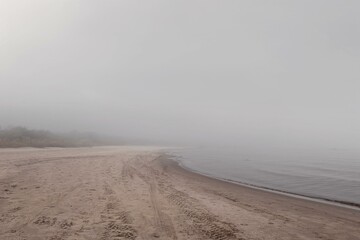 fog on the beach