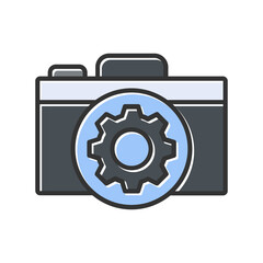 Camera Setting Vector Icon
