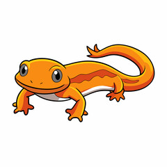 gecko on white
