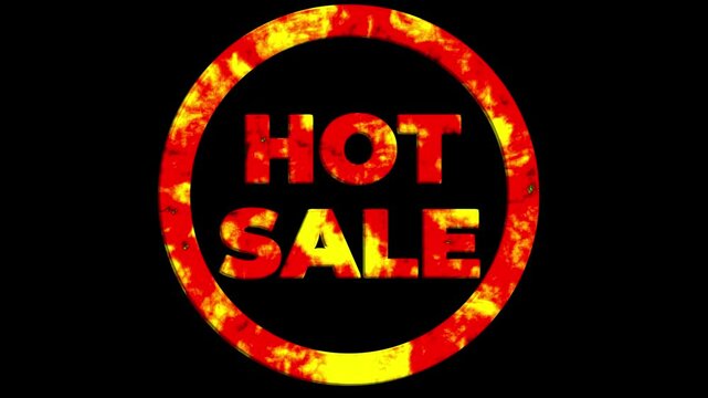 Hot Sale!  Burning Deals,  Limited Time Offer, Grab Yours Now! Text Animation