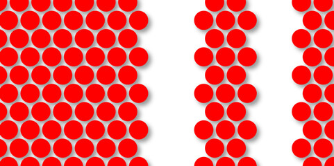 Red tiles wall. round marble textures, ball tiles. Top view pavement circle block red texture with seamless patterns floor background. Air Bubble wrap texture background. Textured Background.