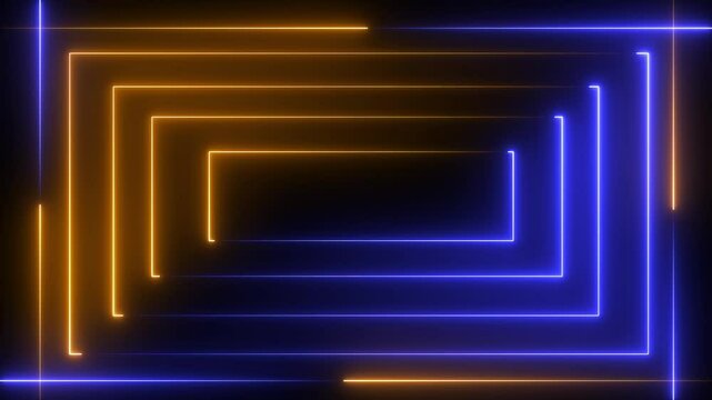 animated neon border frame  colorful laser how seamless on a black background....