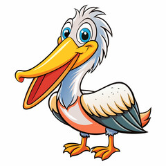 cartoon pelican cartoon