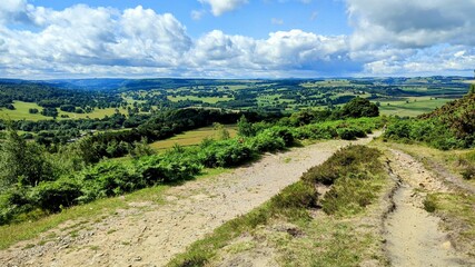 View along the Edges in the Peak District, England