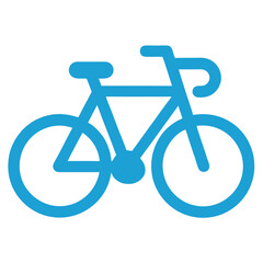 bicycle icon isolated on white