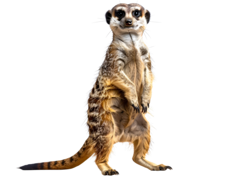  AI-Generated Meerkat Standing – Realistic Wildlife PNG