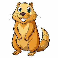 prairie dog in white board