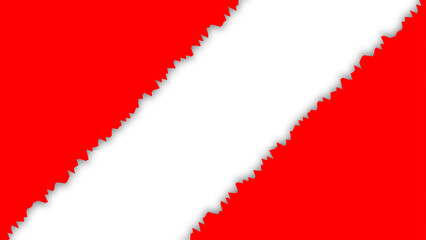 red and white torn ripped paper background, backgrounds