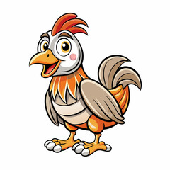 rooster isolated on white background