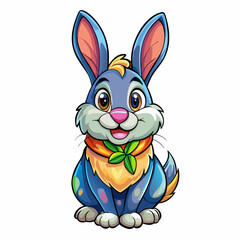 rabbit in a white background 